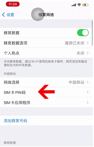 皮山苹果14维修网分享如何给iPhone14的SIM卡设置密码 