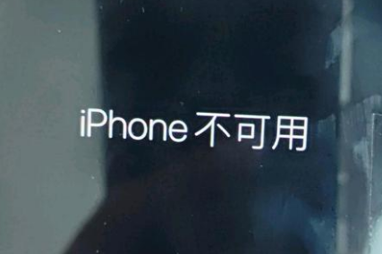 皮山苹果服务网点分享锁屏界面显示“iPhone 不可用”如何解决 